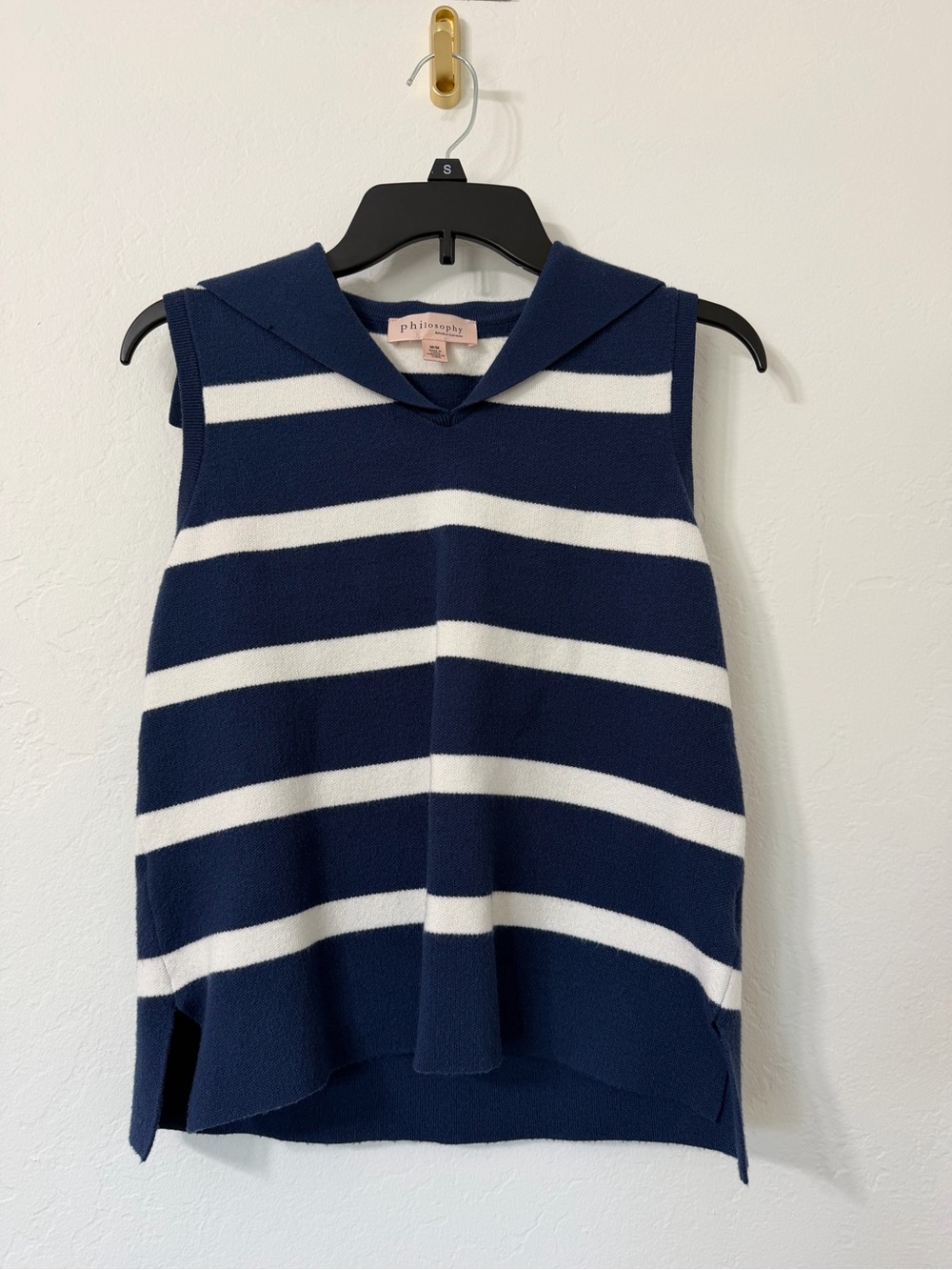 Philosophy Sailor-Style Sleeveless Sweater